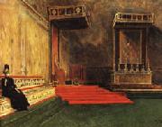 Leon Bonnat Interior of the Sistine Chapel oil on canvas